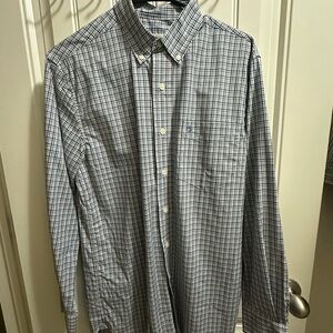 Duck Head - Performance Poplin Sport Shirt - Navy/Pink - Small - Open to offers